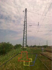 Railroad overhead line pillar