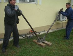 Raising of soil sample